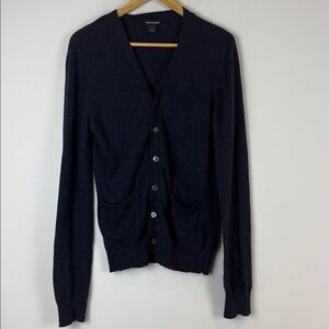 Club Monaco Navy Knit Sweater Cardigan Size Small